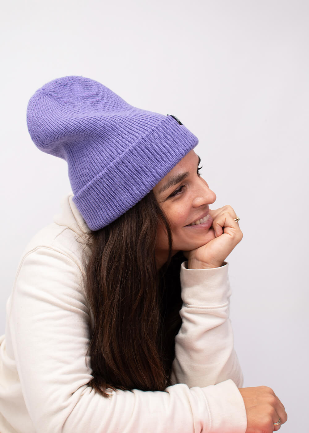 Deep Cuffed Beanie Violet