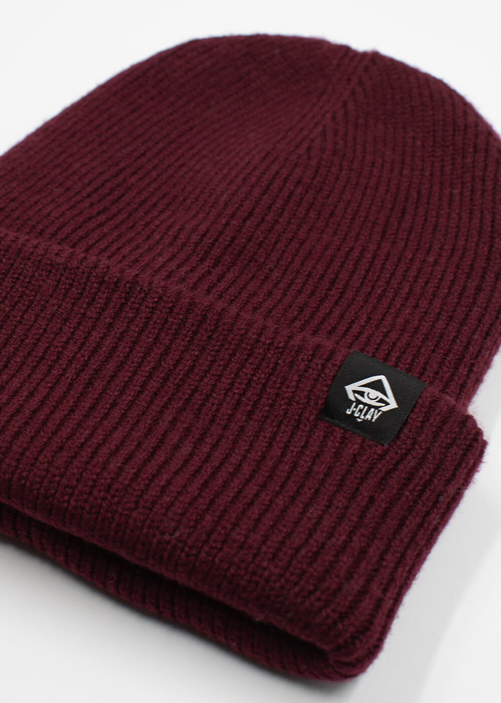 Deep Cuffed Beanie Burgundy