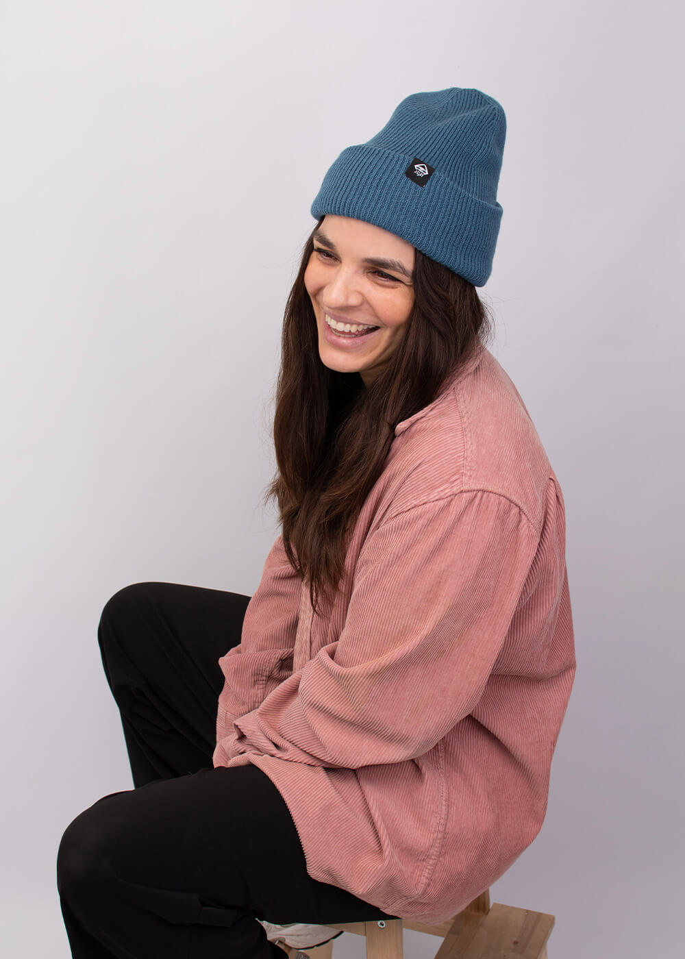 Deep Cuffed Beanie Airforce Blue