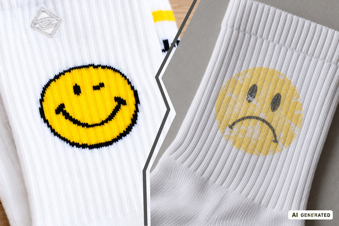 Socken bedrucken lassen oder einstricken? Der ultimative Vergleich für deinen Custom-Merch