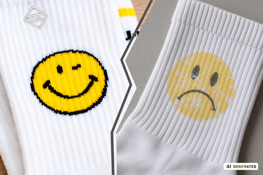 Socken bedrucken lassen oder einstricken? Der ultimative Vergleich für deinen Custom-Merch