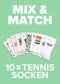 J.Clay Mix  Match: 10 bunte Tennissocken im Set – jetzt sparen.