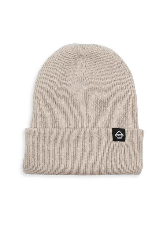 Deep Cuffed Beanie Natural Stone