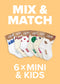 Mix  Match – 6 Kindersocken von J.Clay: Bunte Socken, 20  Rabatt beim Kauf des Sets.
