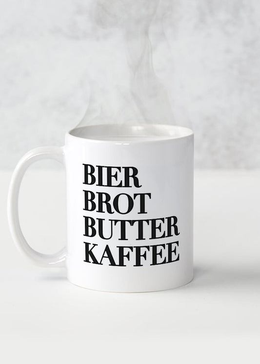 Bier Brot Butter - Kaffeetasse - 40% sparen