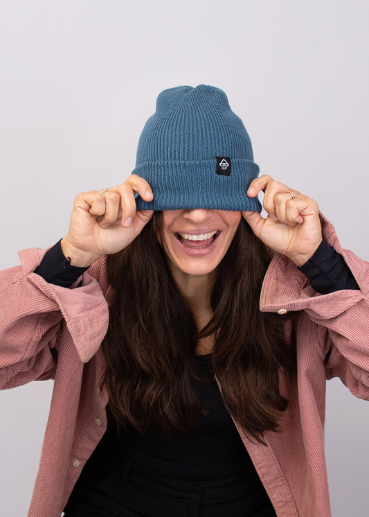 Deep Cuffed Beanie Airforce Blue - Mützen