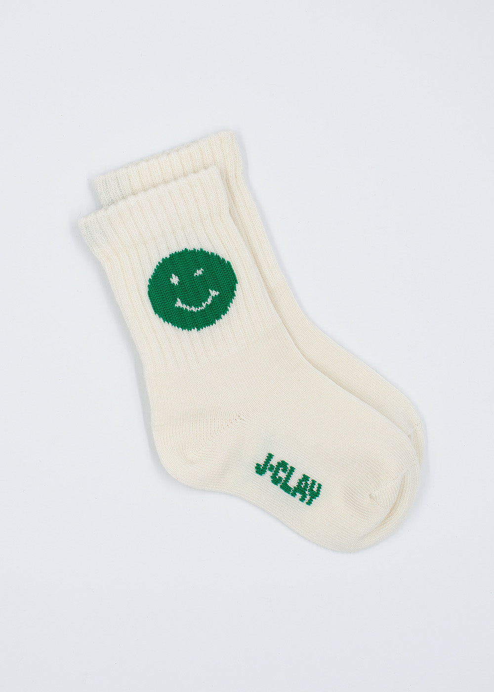 Green Smile – Mini von J.Clay: Socken mit einem grünen Lächeln, ideal für Kleinkinder.