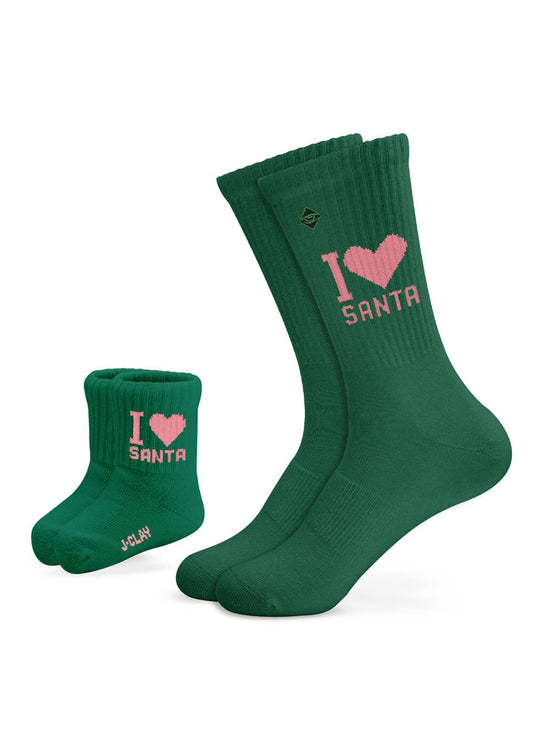 I Love Santa - Fam Pack - Weihnachtssocken für Männer