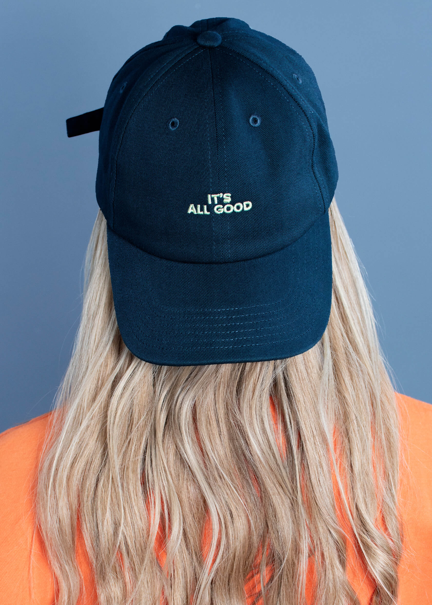 All Good - Cap - Blue - Blaue 6 Panel Kappe mit Spruch 62976831389964