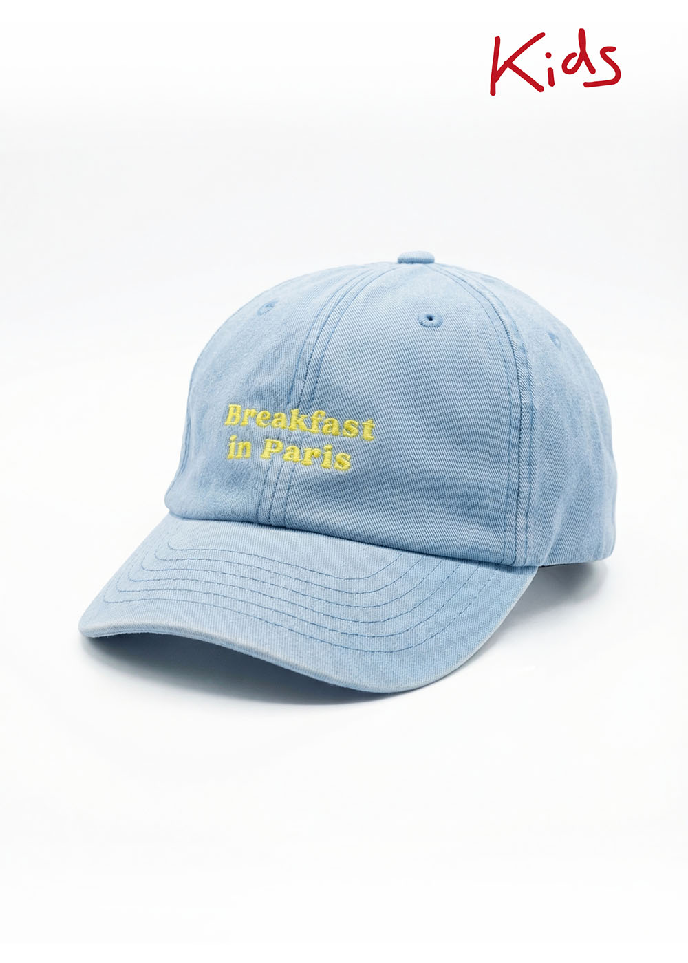 J.Clay Breakfast in Paris Kids Cap, hellblau, bietet Sonnenschutz für Kinder.