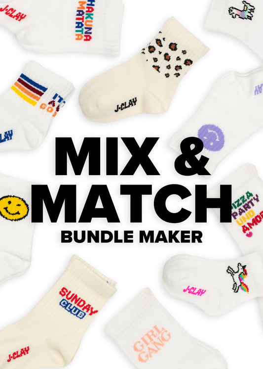 Mix & Match - 6 Kindersocken - Mini Socken 0-4 Jahre