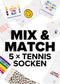 Mix & Match - 5 Tennissocken