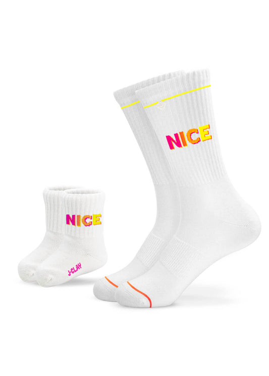 NICE - Fam Pack - Socken für Kinder und Erwachsene im Partnerlook