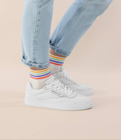 Multi Stripes - Sneaker Socken High