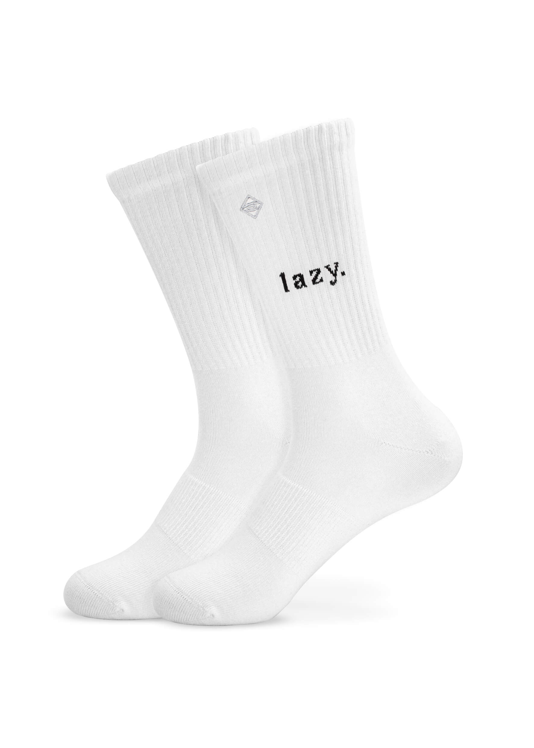 lazy - Weiße Tennissocken 63100938846476