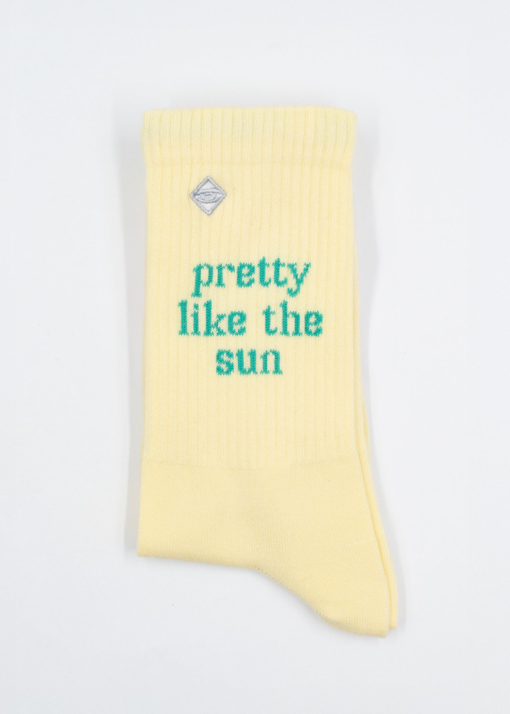 Pretty like the Sun - Tennissocken in gelb 63101380034828