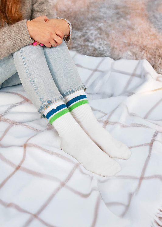 1980 Green & Blue - Herrensocken