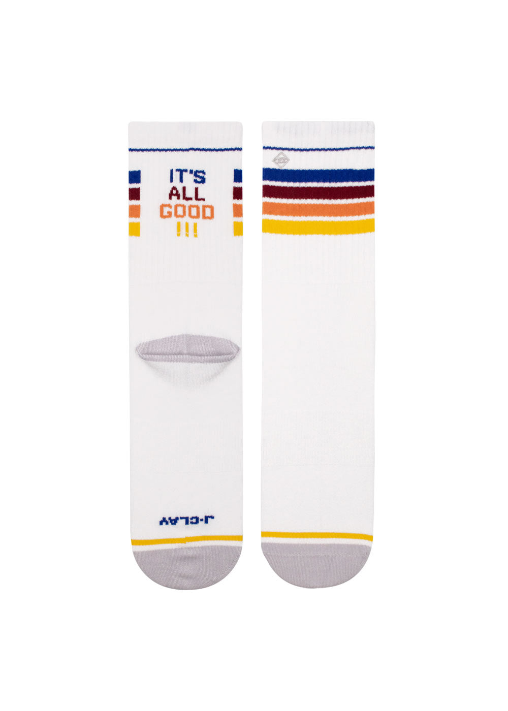 All Good - Statement Tennissocken mit Streifen 33580301517068