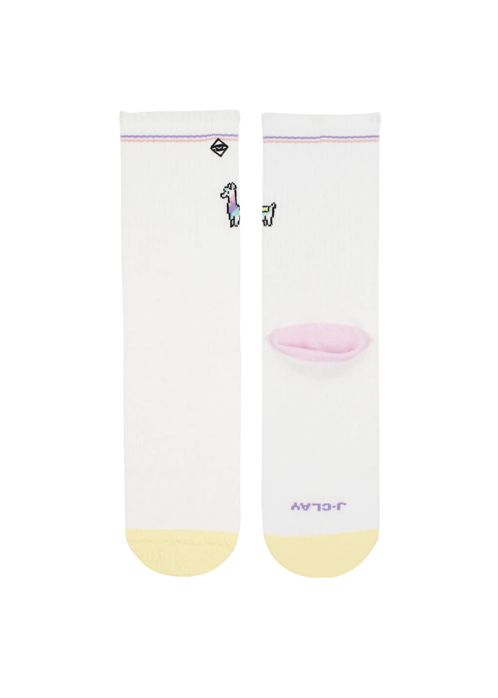 Lama - Weiße Socken mit Lama Motiv 35301849628940