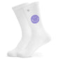 Socken mit lila Smiley