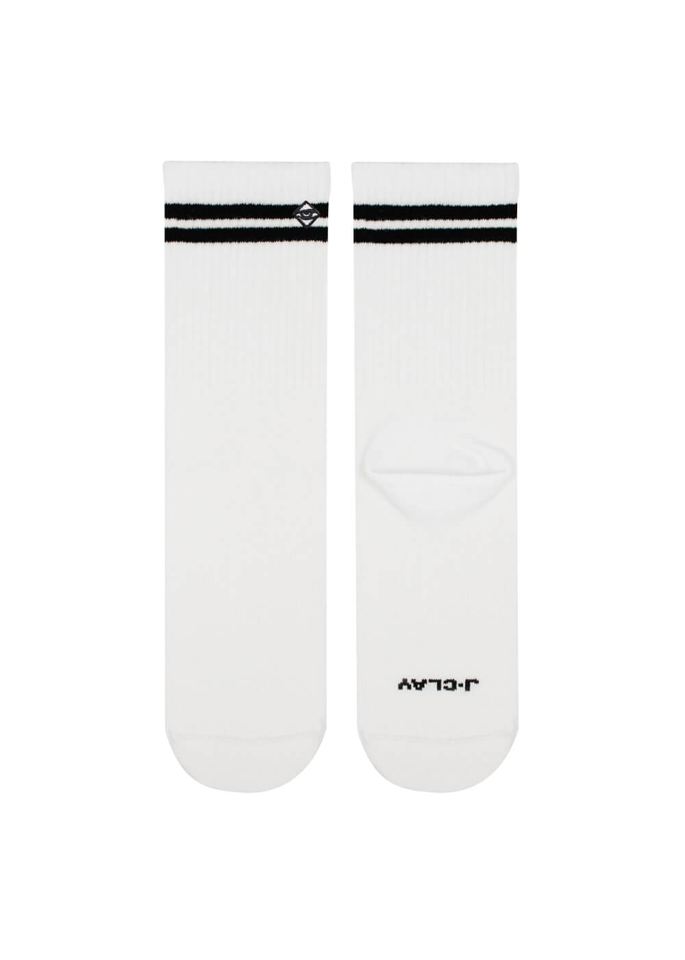 Basic White - Weiße Tennissocken mit Streifen 33071969009932